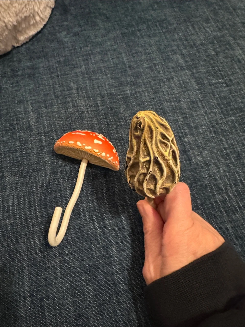 Terrain - Set of 2 Mushroom Wall Hooks - Decorative Home Wall Decor - Never Used